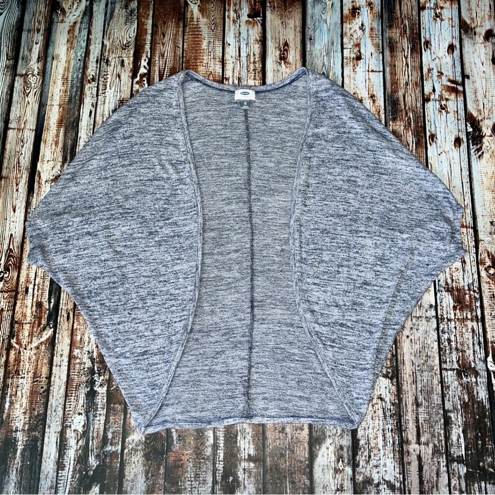 Old Navy Blue Marbled Slouch Cardigan